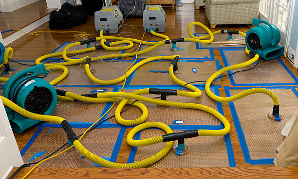 Professional Flood Damage Restoration technician working in Fairborn, OH